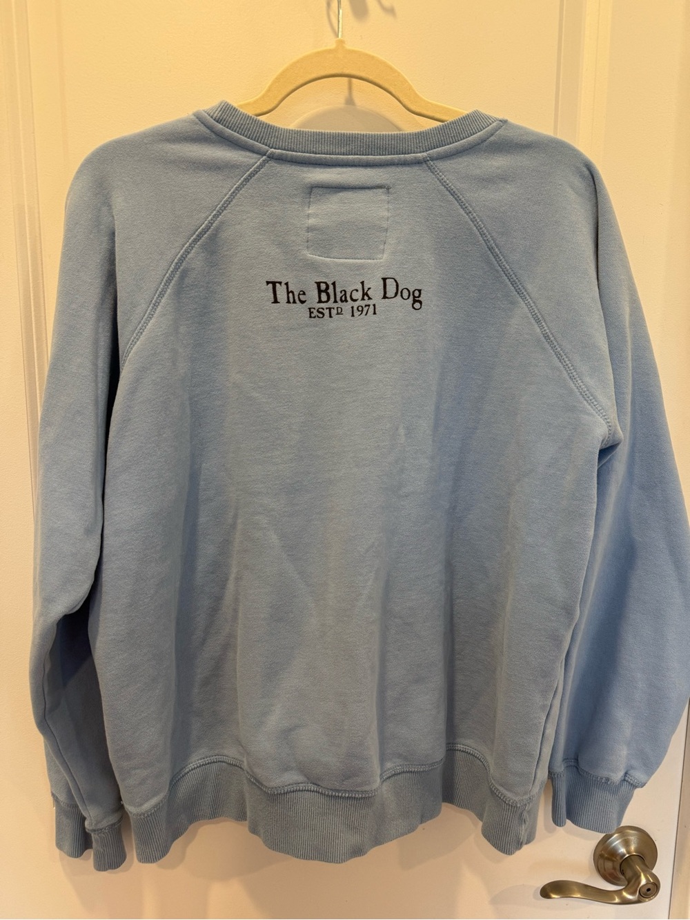 The Black Dog Light Blue Crewneck Sweatshirt - Picture 4 of 4
